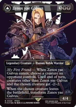 Zenos Yae Galvus // Shinryu, Transcendent Rival (Borderless) (529) Surge Foil - FINAL FANTASY