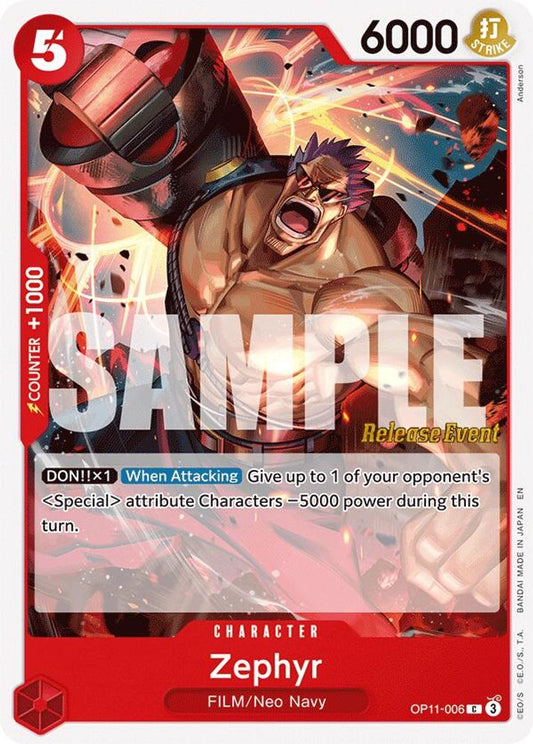 Zephyr (OP11-006) Release Event Cards