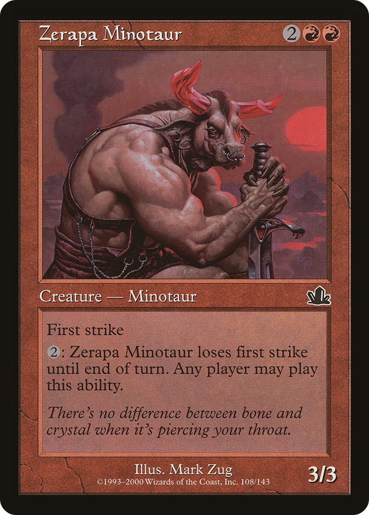 Zerapa Minotaur (108) - Prophecy