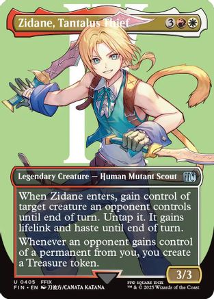 Zidane, Tantalus Thief (Borderless) (405) Foil - FINAL FANTASY