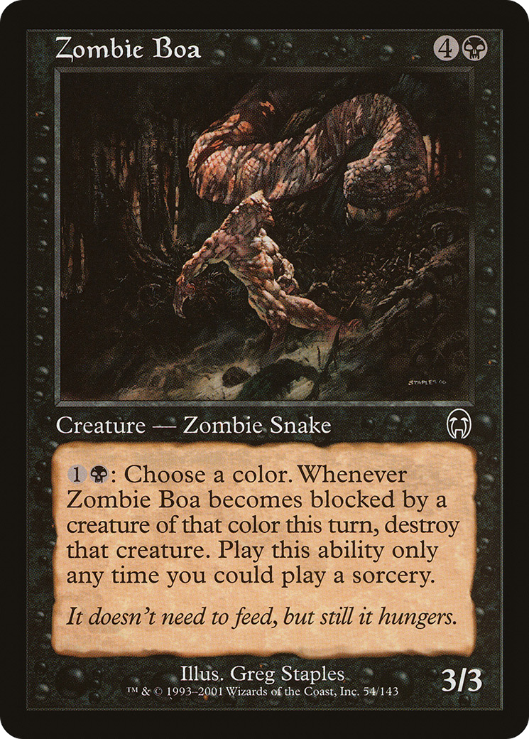 Zombie Boa (054) Foil - Apocalypse
