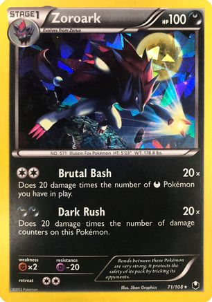 Zoroark (Cracked Ice Holo) (Deck Exclusives) (71) Holofoil - Dark Explorers