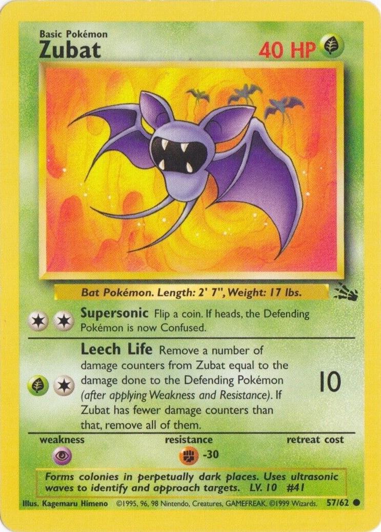 Zubat (57) (Unlimited) - Fossil