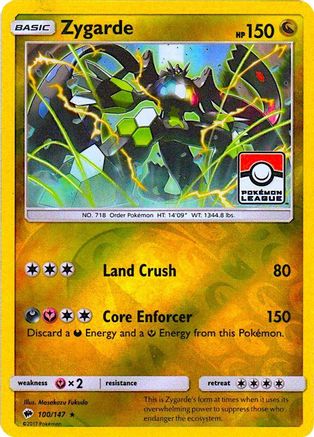 Zygarde (Pokemon League) (100) Reverse Holofoil - League & Championship Cards