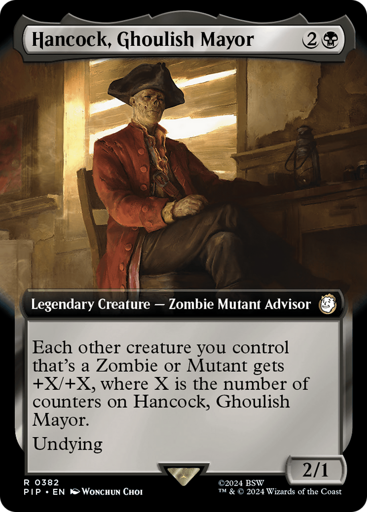 Hancock, Ghoulish Mayor (Extended Art) [Fallout] | Silver Goblin