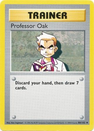 Professor Oak (88/102) [Base Set Shadowless Unlimited] | Silver Goblin