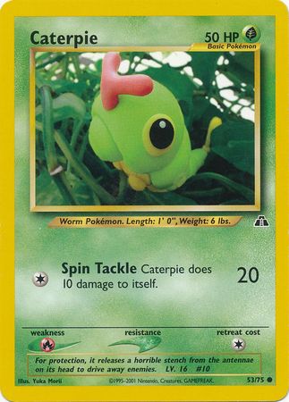 Caterpie (53/75) [Neo Discovery Unlimited] | Silver Goblin