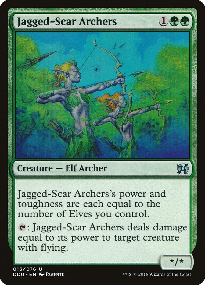 Jagged-Scar Archers [Duel Decks: Elves vs. Inventors] | Silver Goblin