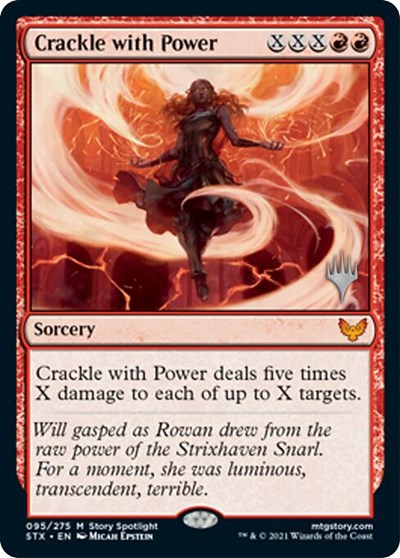 Crackle with Power (Promo Pack) [Strixhaven: School of Mages Promos] | Silver Goblin