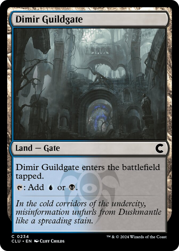 Dimir Guildgate [Ravnica: Clue Edition] | Silver Goblin