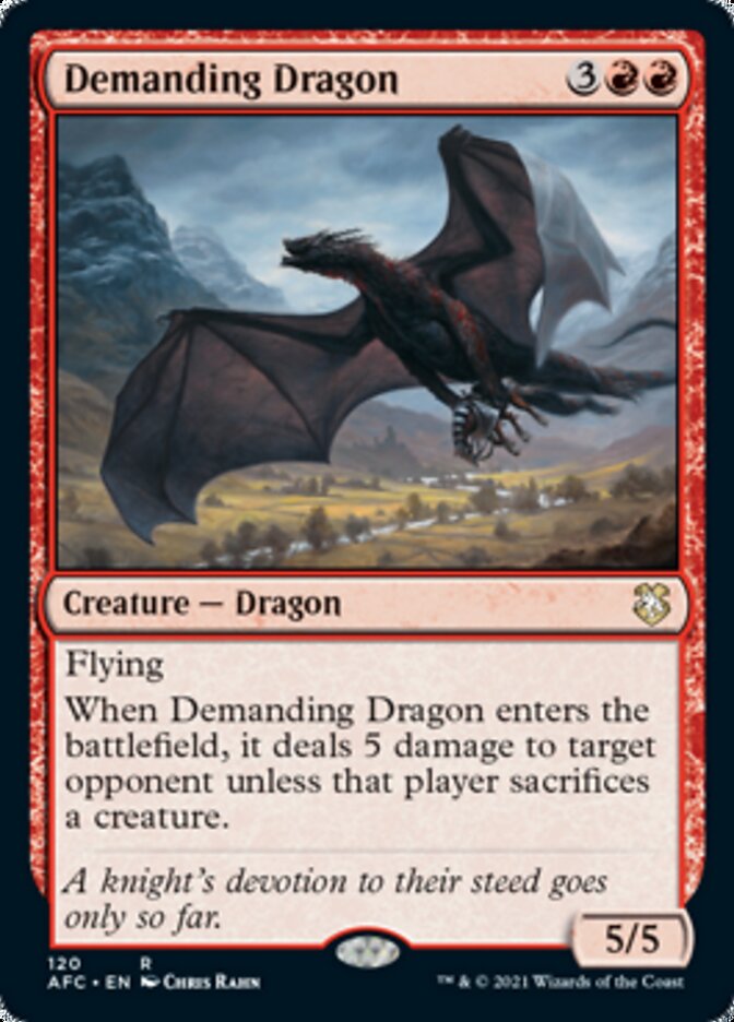 Demanding Dragon [Dungeons & Dragons: Adventures in the Forgotten Realms Commander] | Silver Goblin