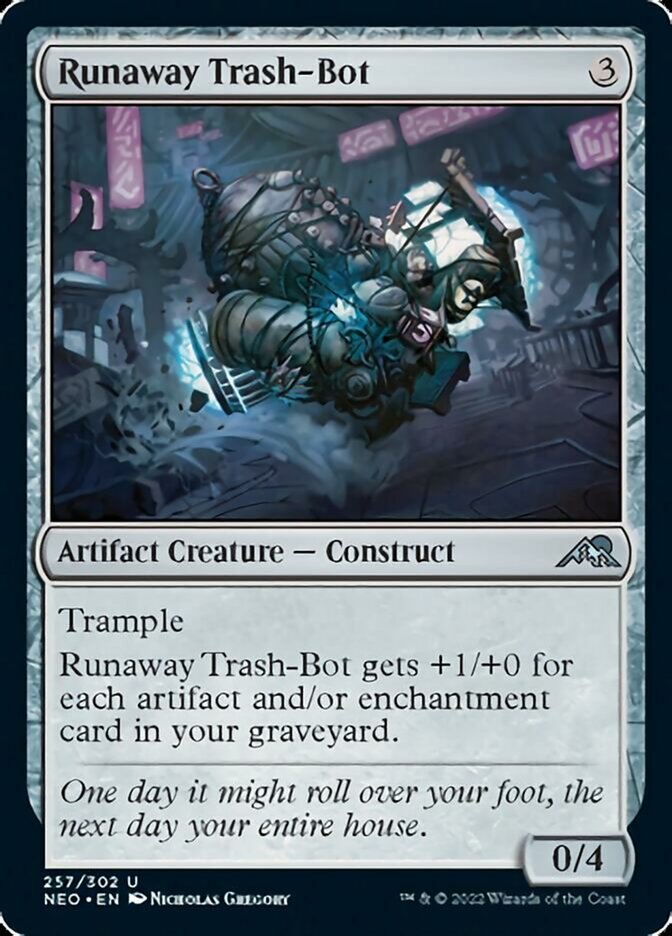 Runaway Trash-Bot [Kamigawa: Neon Dynasty] | Silver Goblin