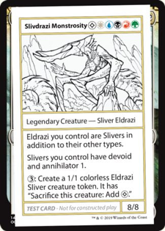 Slivdrazi Monstrosity (2021 Edition) [Mystery Booster Playtest Cards] | Silver Goblin