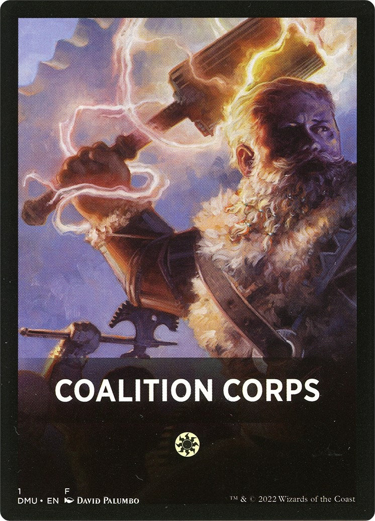 Coalition Corps Theme Card [Dominaria United Tokens] | Silver Goblin