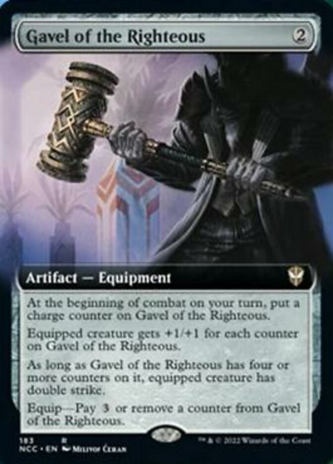 Gavel of the Righteous (Extended Art) [Streets of New Capenna Commander] | Silver Goblin