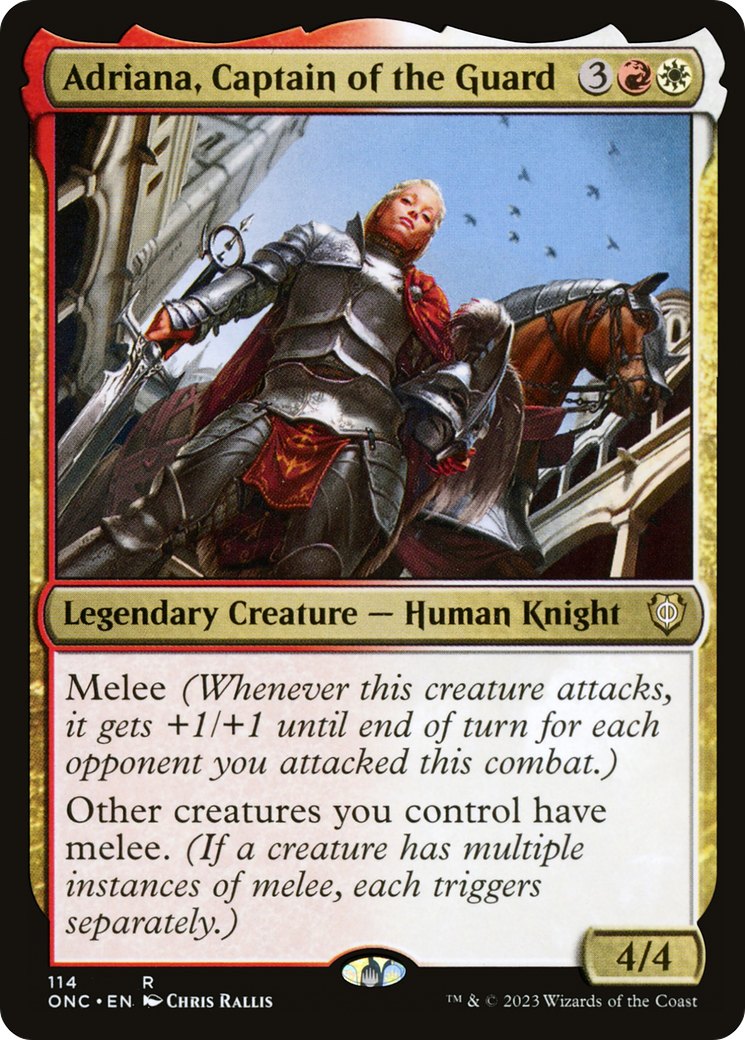 Adriana, Captain of the Guard [Phyrexia: All Will Be One Commander] | Silver Goblin