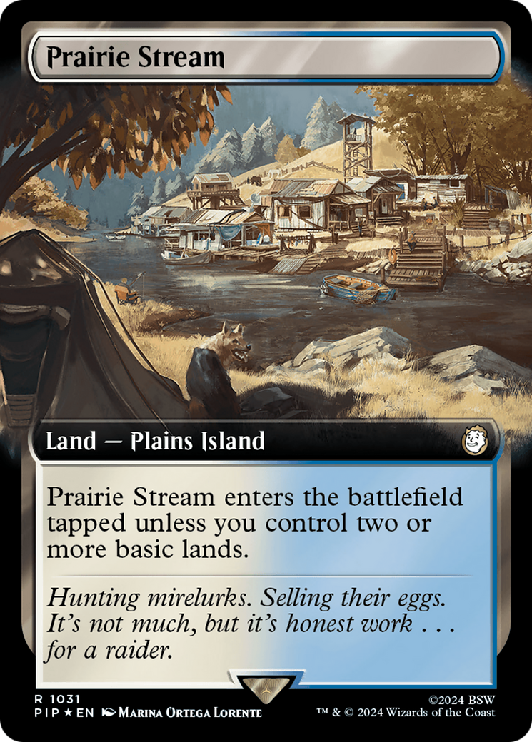 Prairie Stream (Extended Art) (Surge Foil) [Fallout] | Silver Goblin