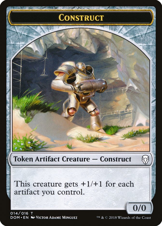 Construct Token [Dominaria Tokens] | Silver Goblin