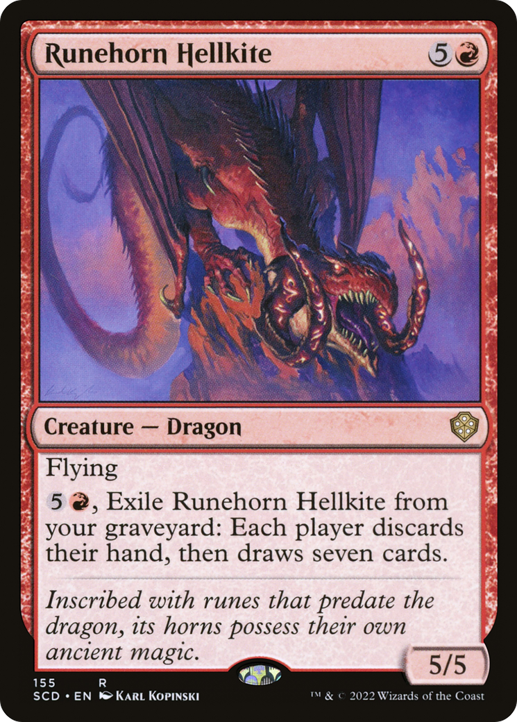 Runehorn Hellkite [Starter Commander Decks] | Silver Goblin