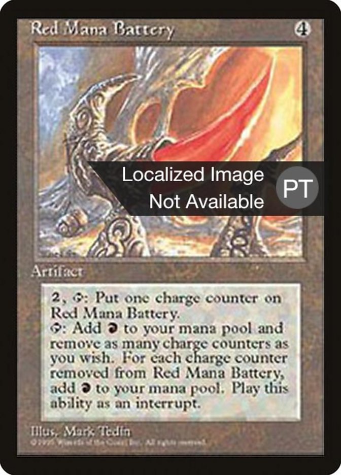 Red Mana Battery [Fourth Edition (Foreign Black Border)] | Silver Goblin