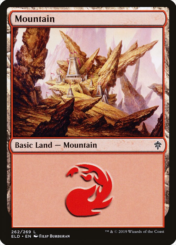 Mountain (262) [Throne of Eldraine] | Silver Goblin