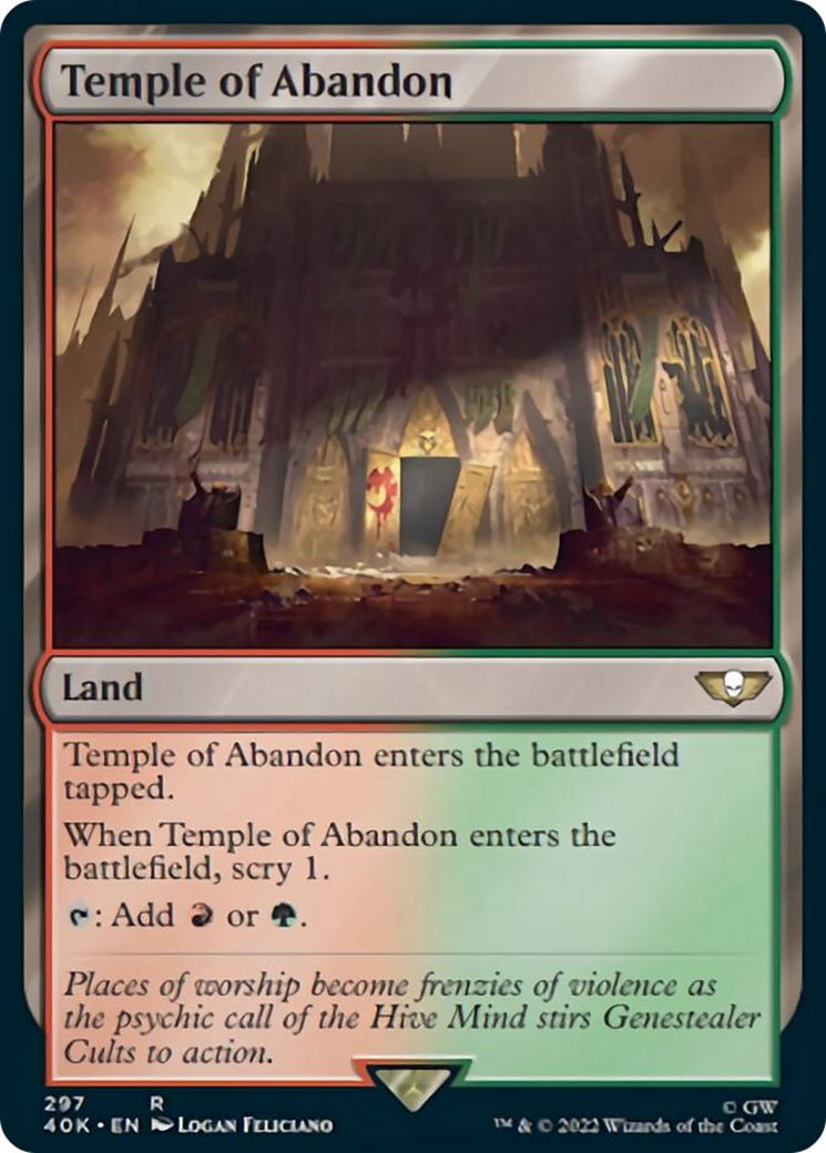 Temple of Abandon (Surge Foil) [Warhammer 40,000] | Silver Goblin