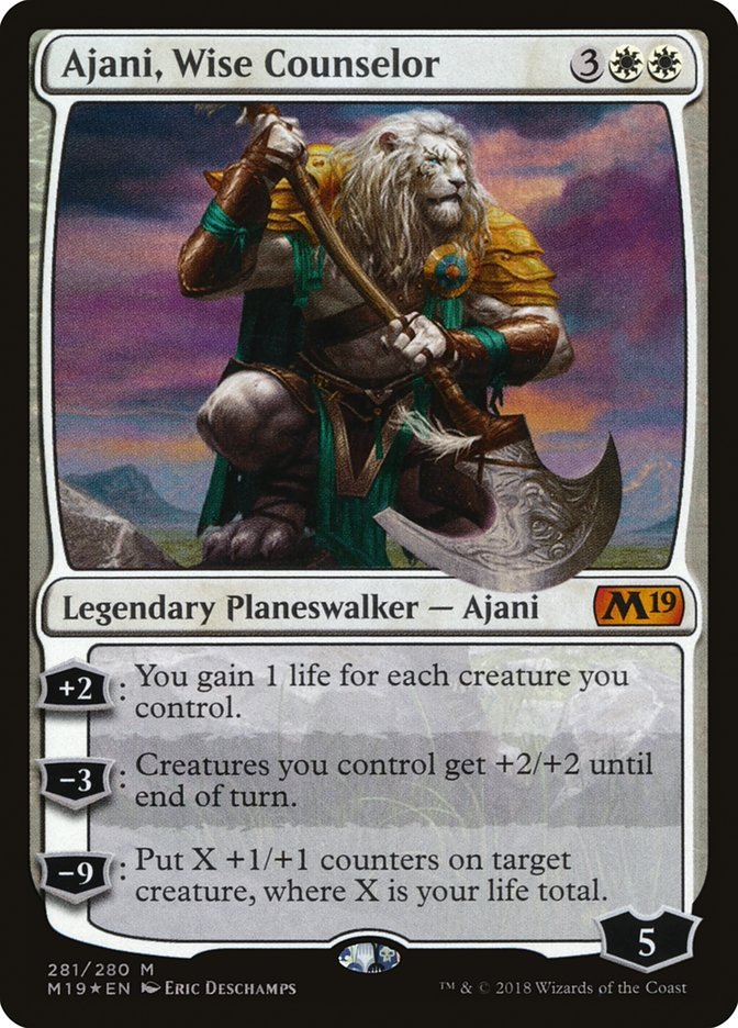 Ajani, Wise Counselor [Core Set 2019] | Silver Goblin