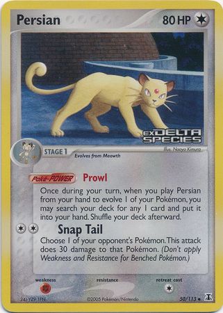 Persian (50/113) (Stamped) [EX: Delta Species] | Silver Goblin