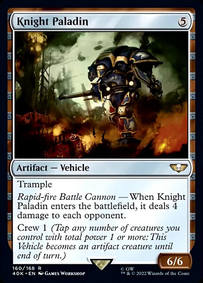 Knight Paladin (Surge Foil) [Warhammer 40,000] | Silver Goblin