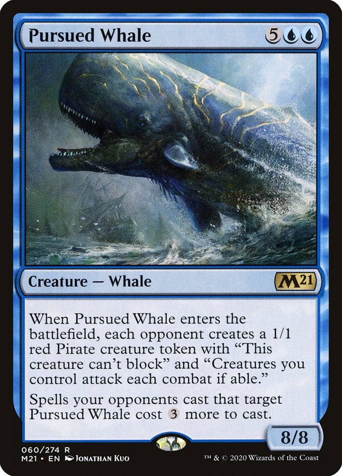 Pursued Whale [Core Set 2021] | Silver Goblin