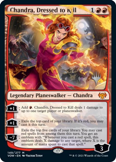 Chandra, Dressed to Kill (Promo Pack) [Innistrad: Crimson Vow Promos] | Silver Goblin