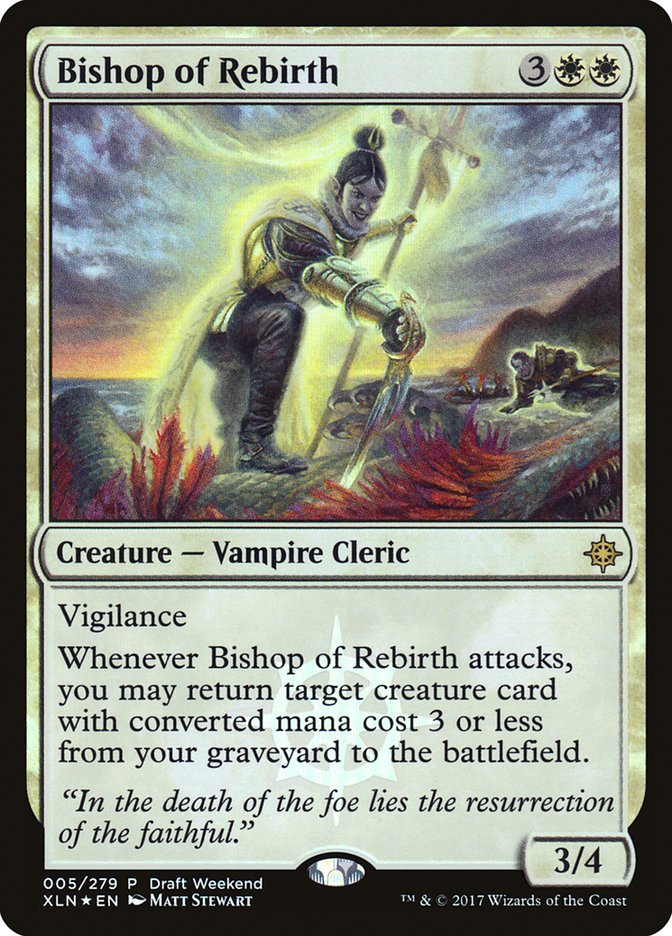 Bishop of Rebirth (Draft Weekend) [Ixalan Promos] | Silver Goblin