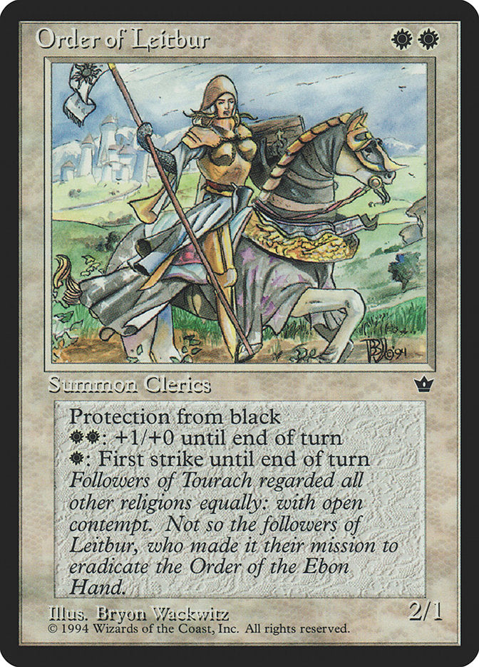 Order of Leitbur (Horse Facing Right) [Fallen Empires] | Silver Goblin
