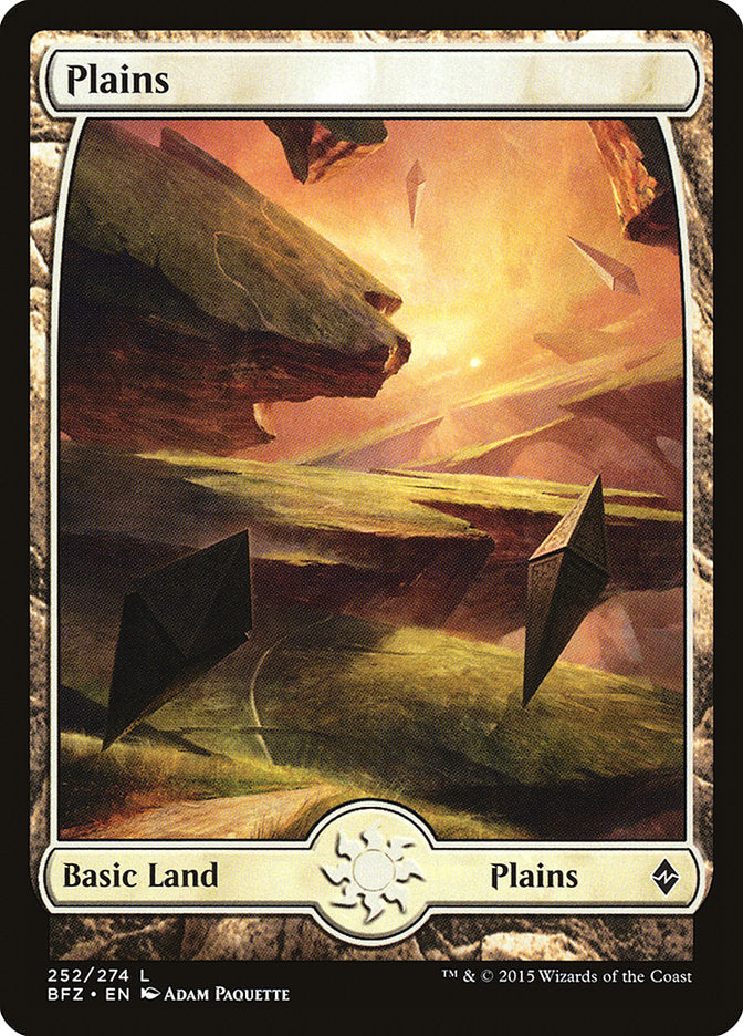 Plains (252) (Full Art) [Battle for Zendikar] | Silver Goblin