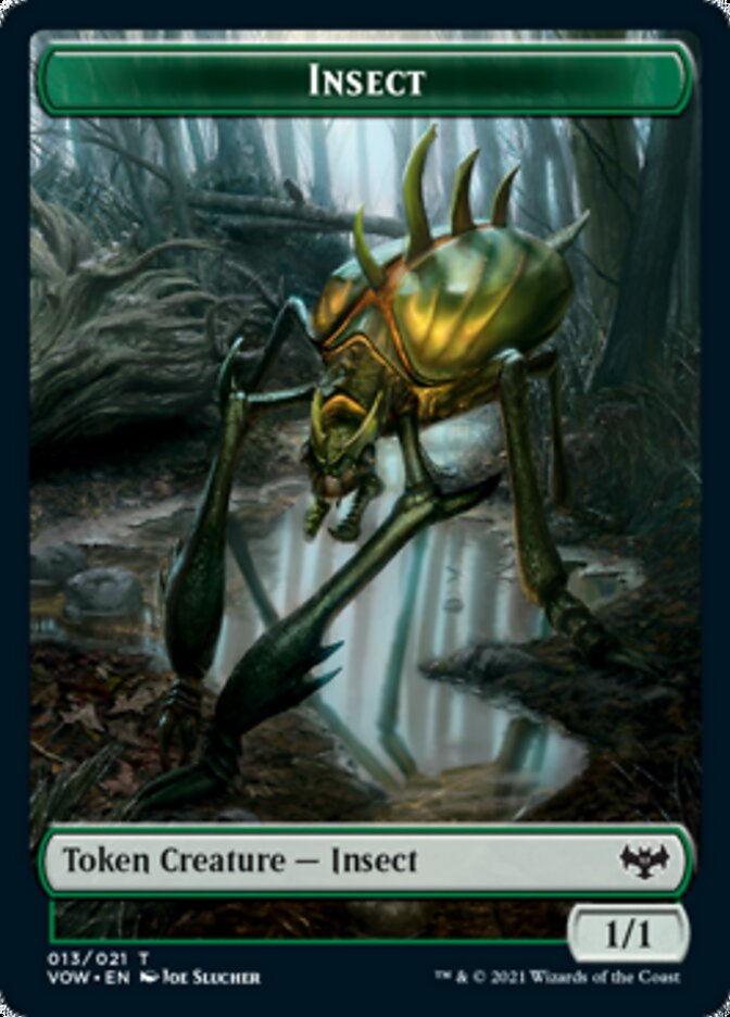 Insect // Human (010) Double-Sided Token [Innistrad: Crimson Vow Tokens] | Silver Goblin