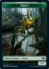 Insect // Wolf (014) Double-Sided Token [Innistrad: Crimson Vow Tokens] | Silver Goblin
