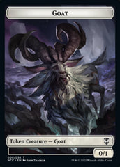 Zombie // Goat Double-Sided Token [Streets of New Capenna Commander Tokens] | Silver Goblin