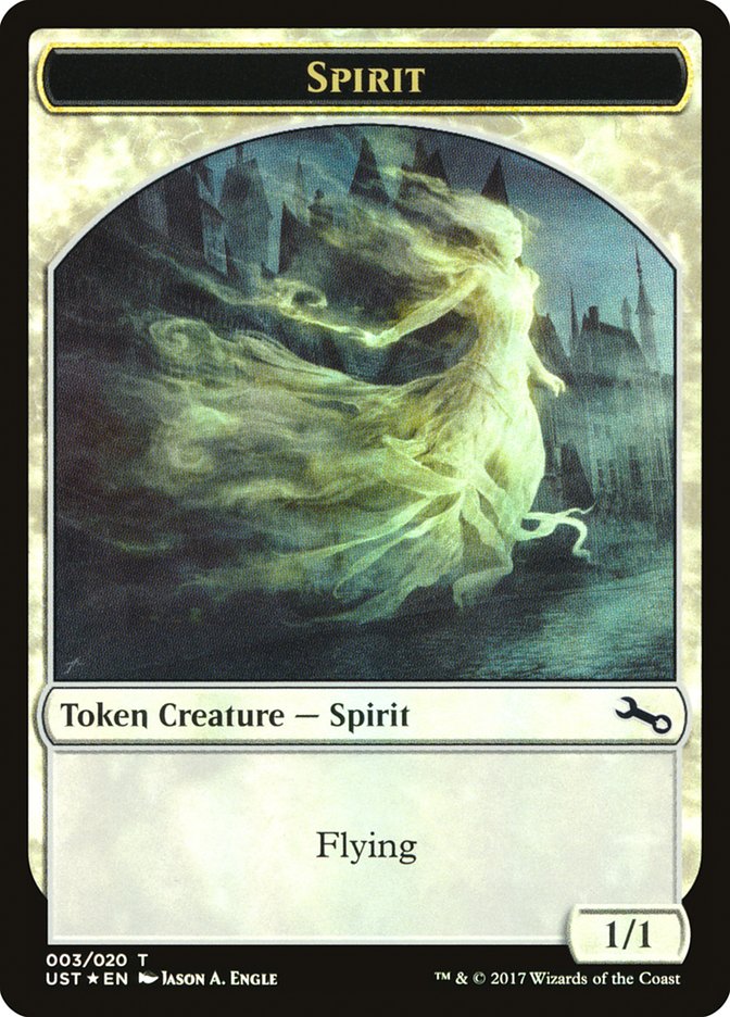 Spirit (003) // Spirit Double-Sided Token [Unstable Tokens] | Silver Goblin