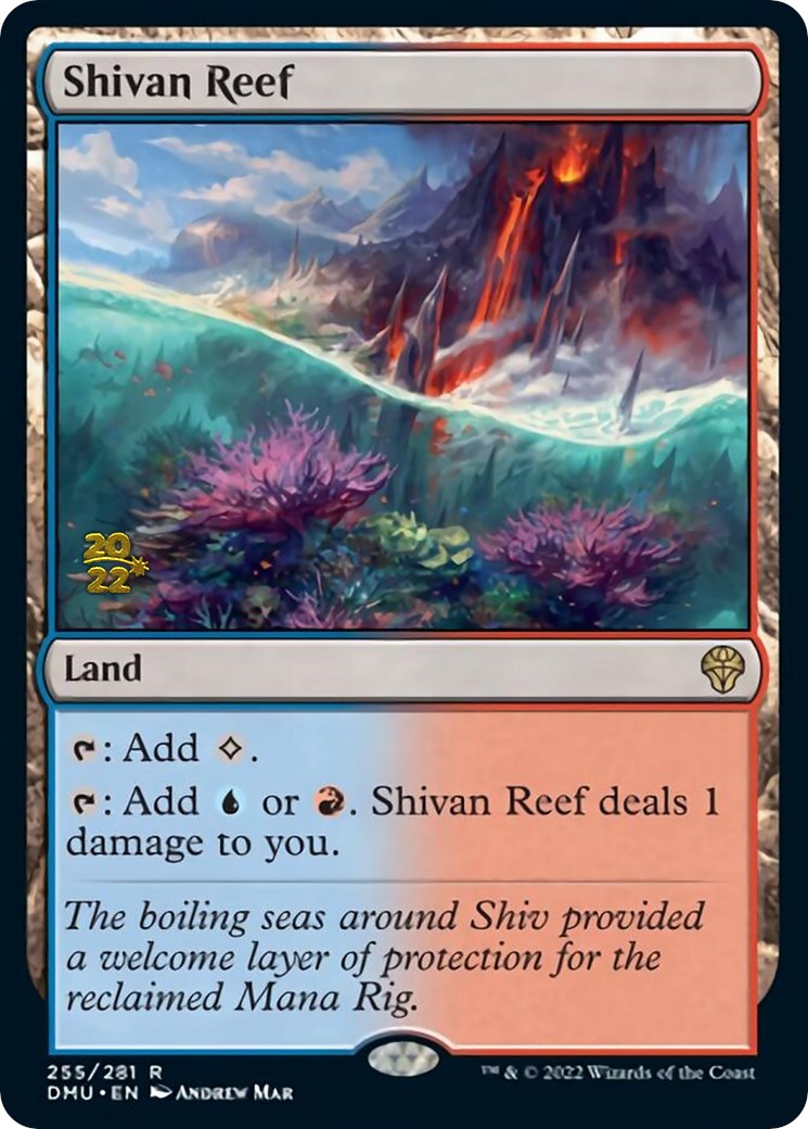 Shivan Reef [Dominaria United Prerelease Promos] | Silver Goblin