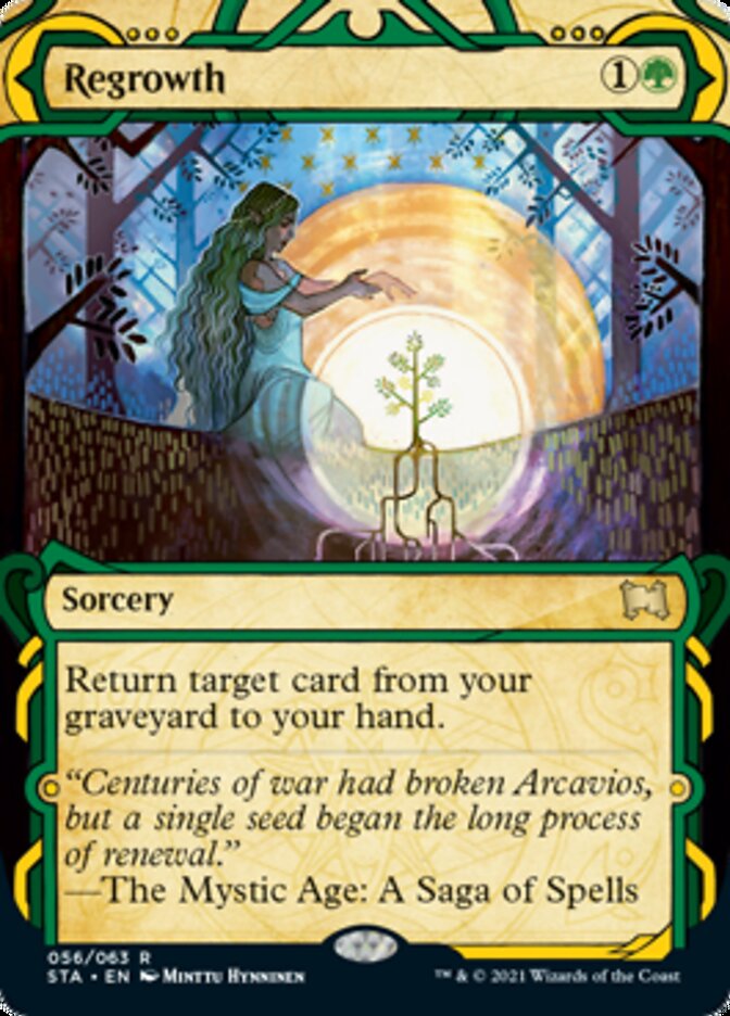 Regrowth (Foil Etched) [Strixhaven: School of Mages Mystical Archive] | Silver Goblin