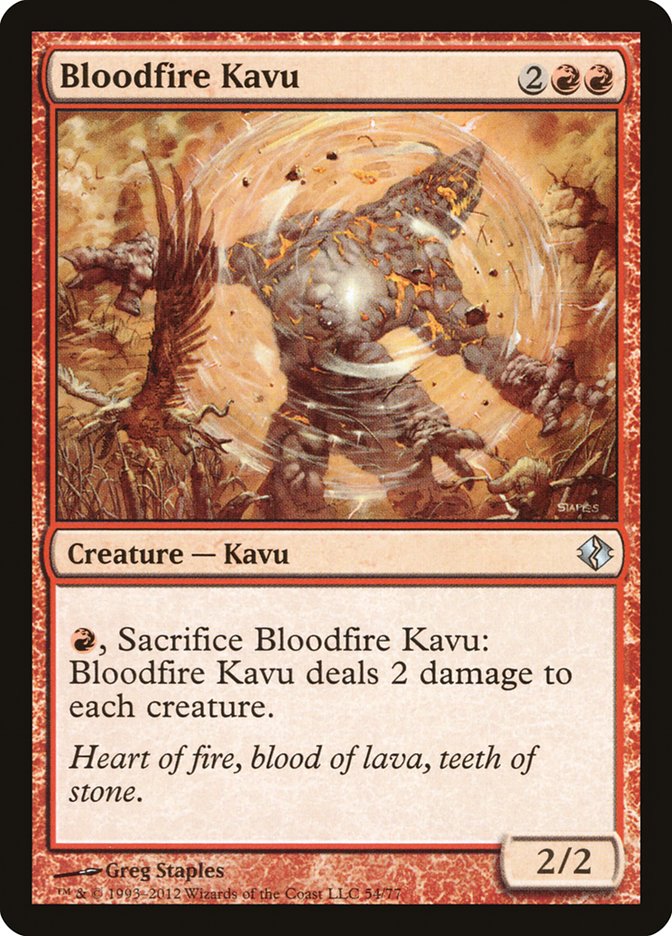 Bloodfire Kavu [Duel Decks: Venser vs. Koth] | Silver Goblin