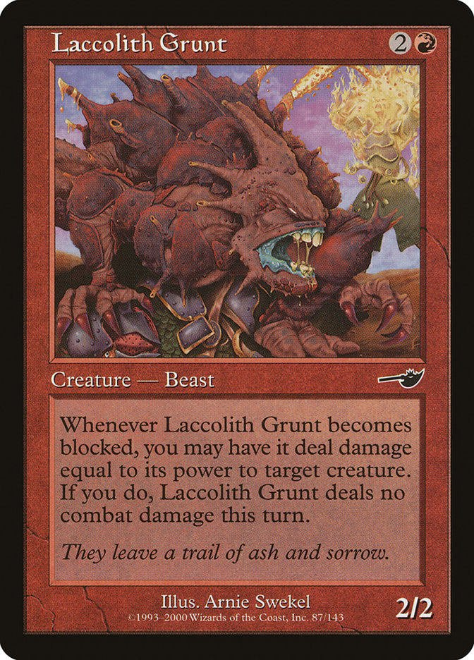 Laccolith Grunt [Nemesis] | Silver Goblin
