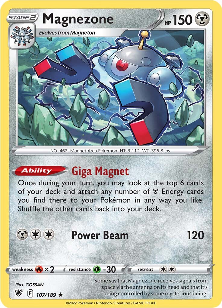 Magnezone (107/189) (Theme Deck Exclusive) [Sword & Shield: Astral Radiance] | Silver Goblin