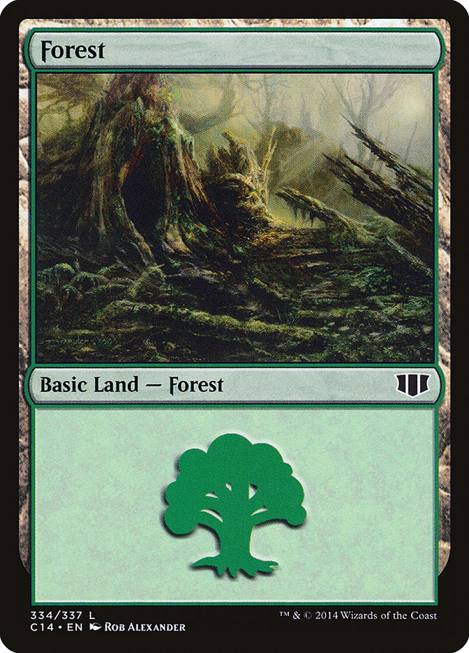 Forest (334) [Commander 2014] | Silver Goblin