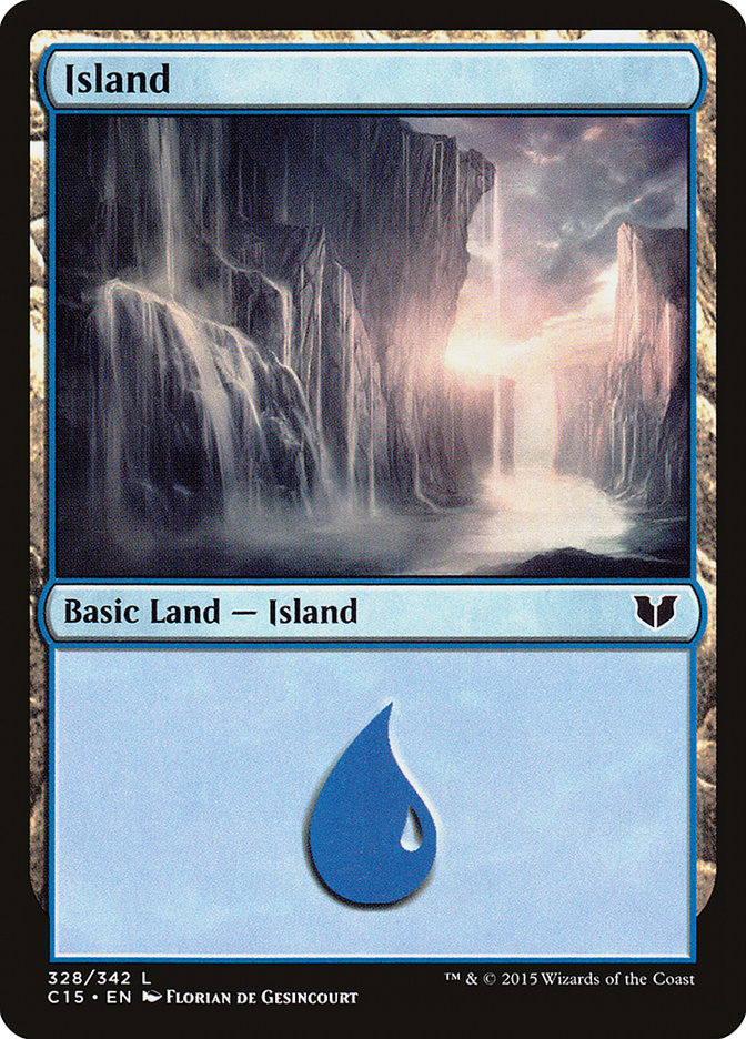 Island (328) [Commander 2015] | Silver Goblin