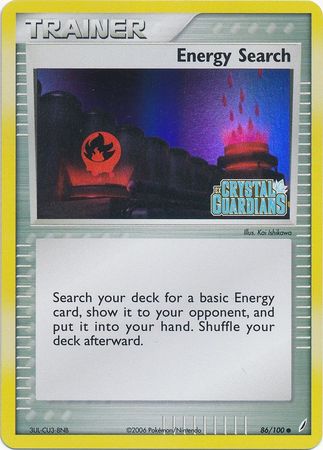 Energy Search (86/100) (Stamped) [EX: Crystal Guardians] | Silver Goblin