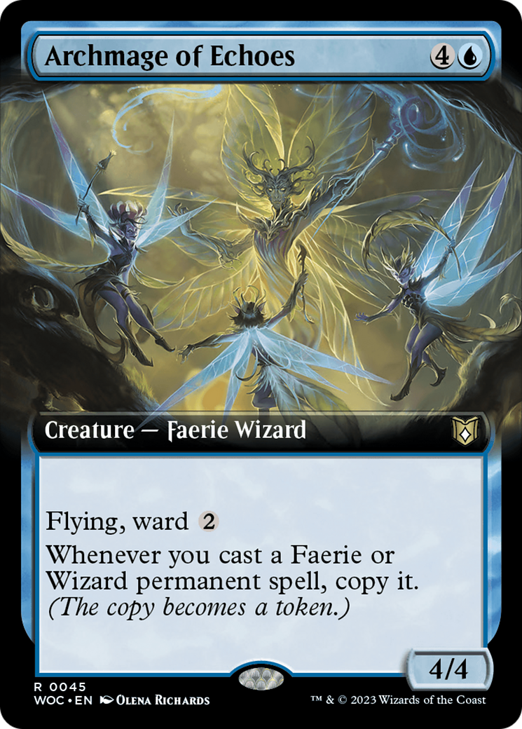 Archmage of Echoes (Extended Art) [Wilds of Eldraine Commander] | Silver Goblin