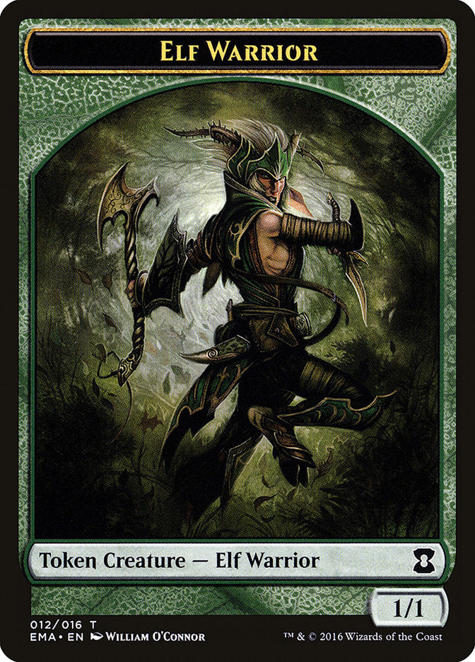 Elf Warrior Token [Eternal Masters Tokens] | Silver Goblin