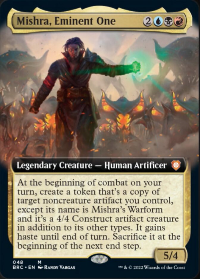 Mishra, Eminent One (Extended Art) [The Brothers' War Commander] | Silver Goblin