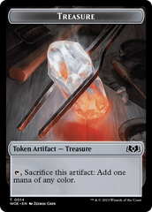 Treasure // Food (0010) Double-Sided Token [Wilds of Eldraine Tokens] | Silver Goblin
